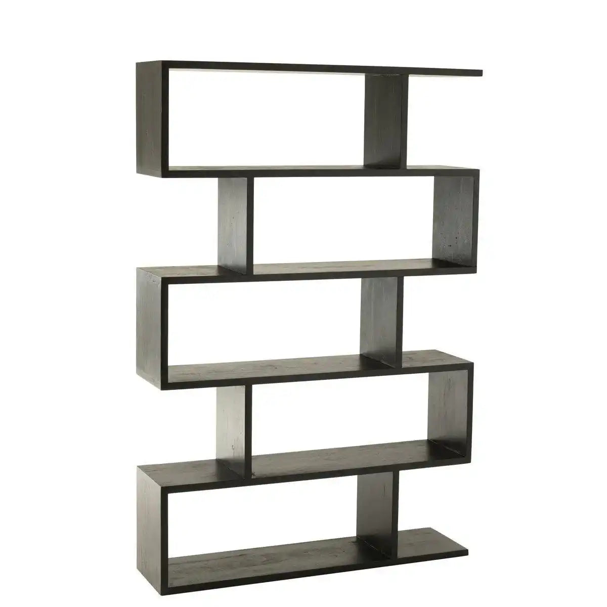 J-Line Bücherregal Vertical Slats – Holz – Schwarz - HomeDesign Knaus