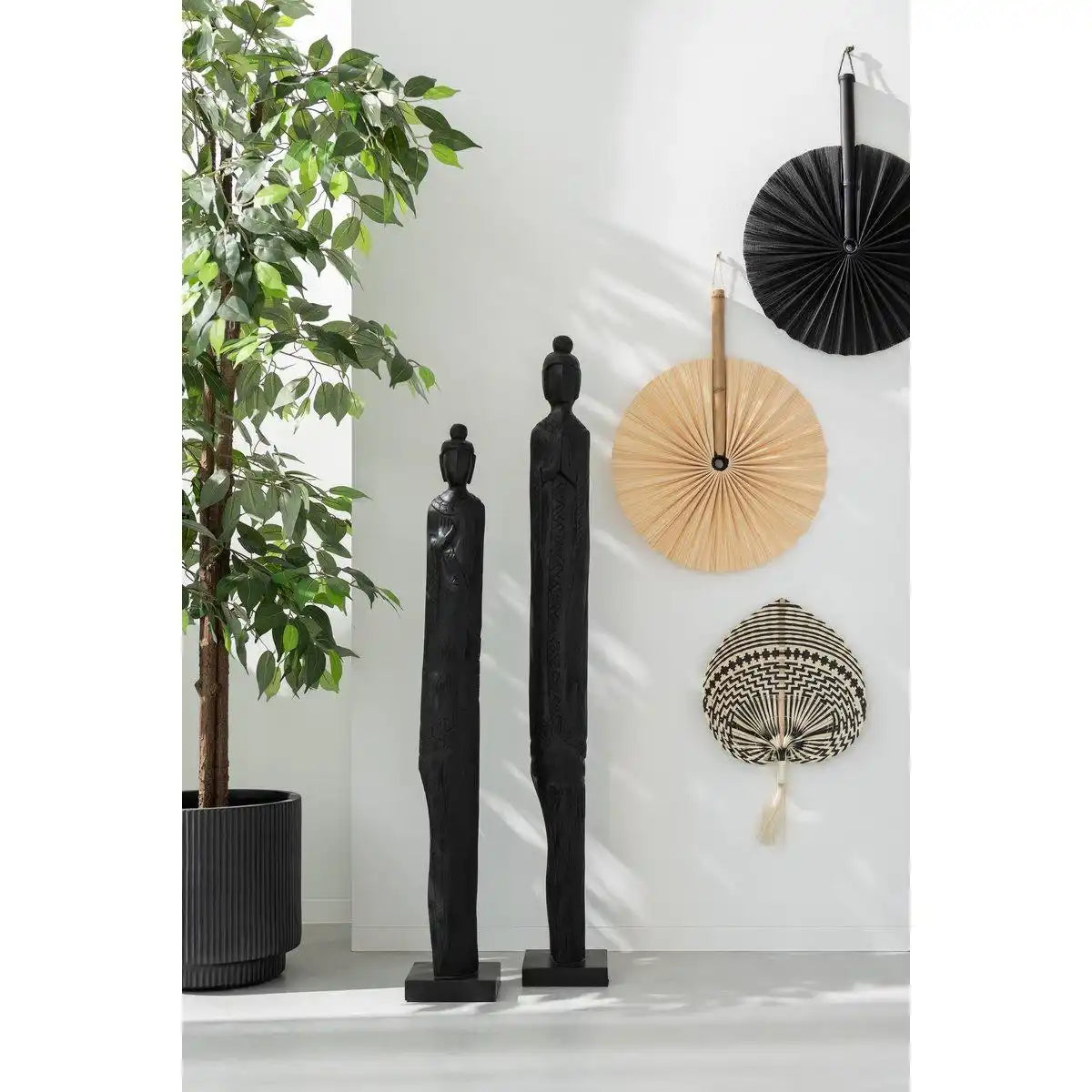 J-line buddha bali mangohout schwarz klein - HomeDesign Knaus