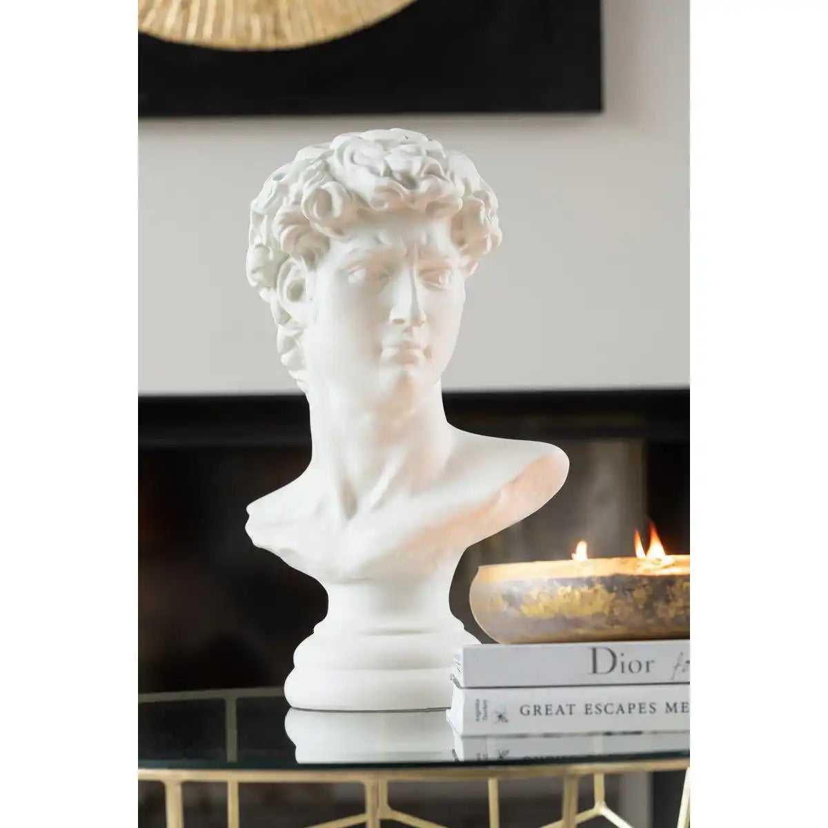 J-Line Büste David Resin weiß groß - HomeDesign Knaus