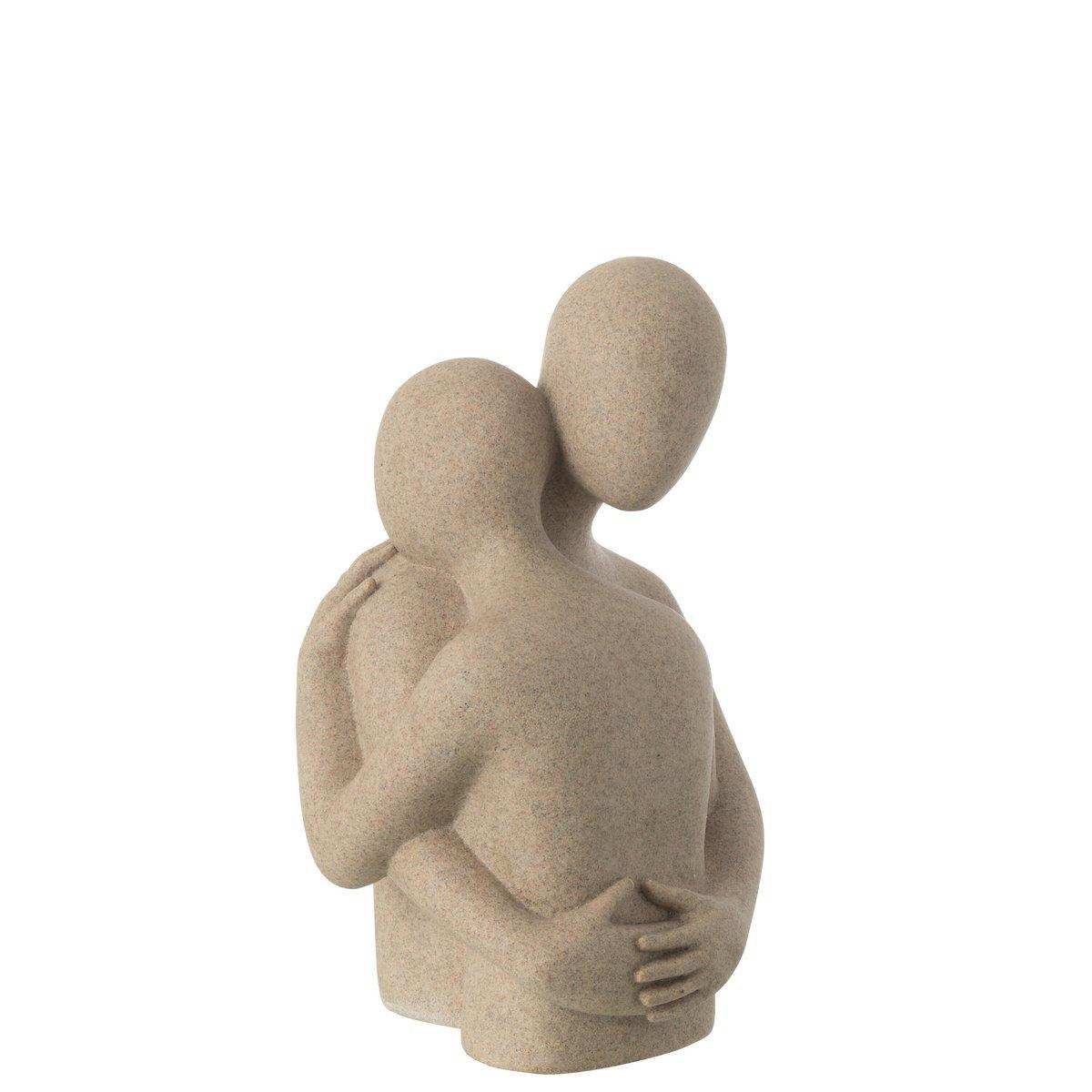 J-Line Büste Paar Kuscheltier Kunstharz Beige - HomeDesign Knaus