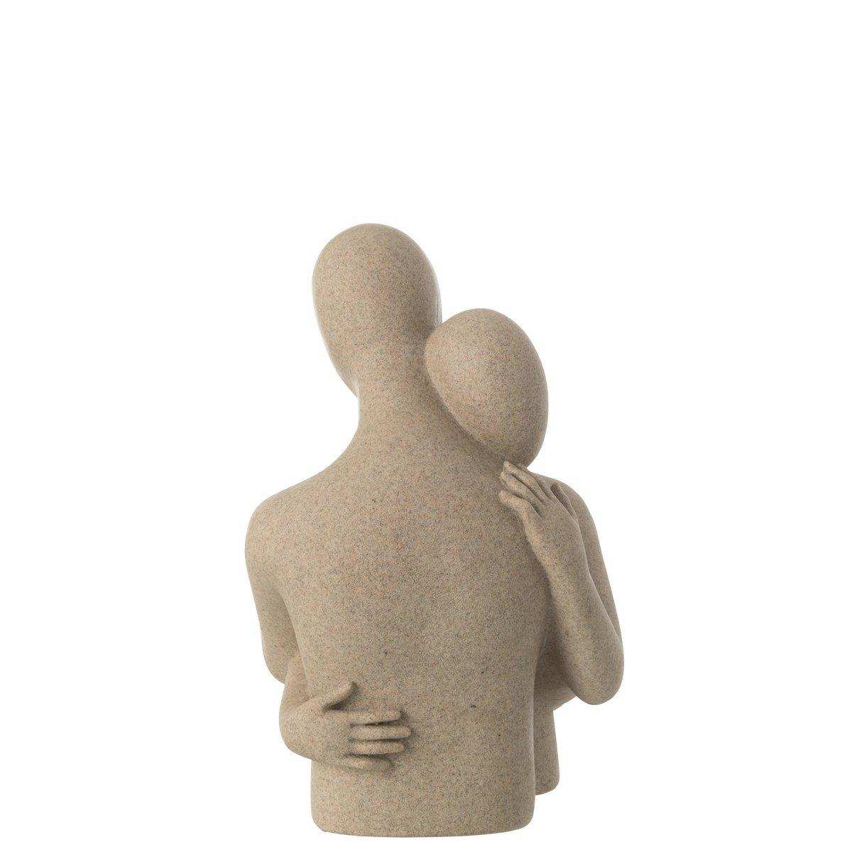 J-Line Büste Paar Kuscheltier Kunstharz Beige - HomeDesign Knaus