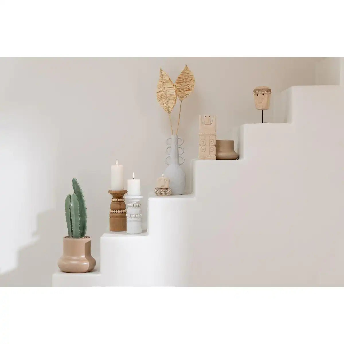 J-Line Cactus 3 Stuks In Pot Plastiek Green Small - HomeDesign Knaus