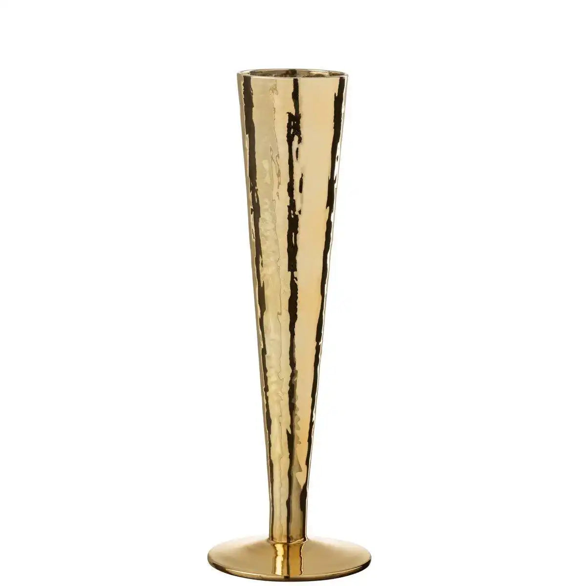 J-Line Champagnerglas Uneven - Glas - Gold - - HomeDesign Knaus