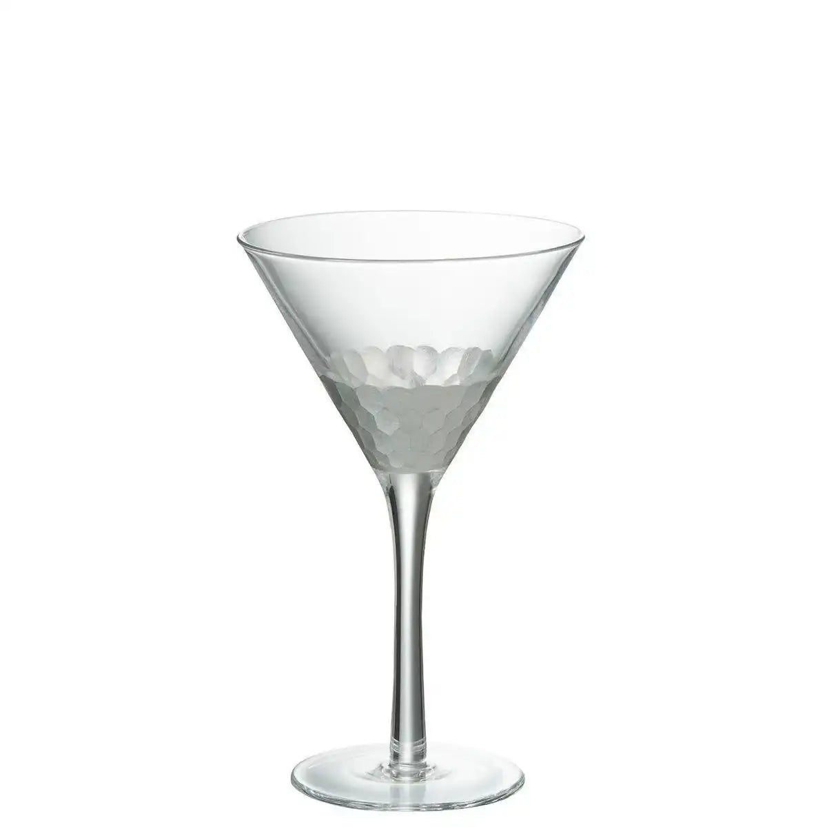 J-Line Cocktailglas - Glas - Silber - - HomeDesign Knaus