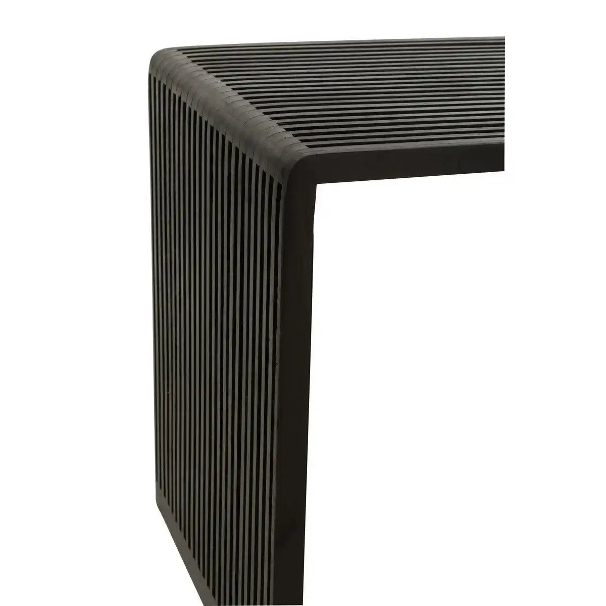 J-Line Couchtisch Cube Recyceltes Teakholz – Holz – Schwarz - HomeDesign Knaus