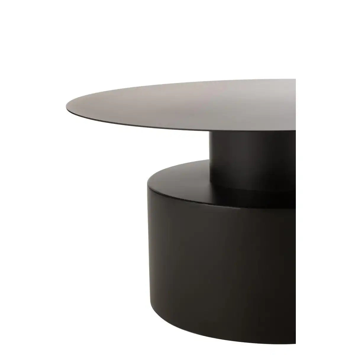 J-Line Couchtisch Rund Metall Schwarz - HomeDesign Knaus
