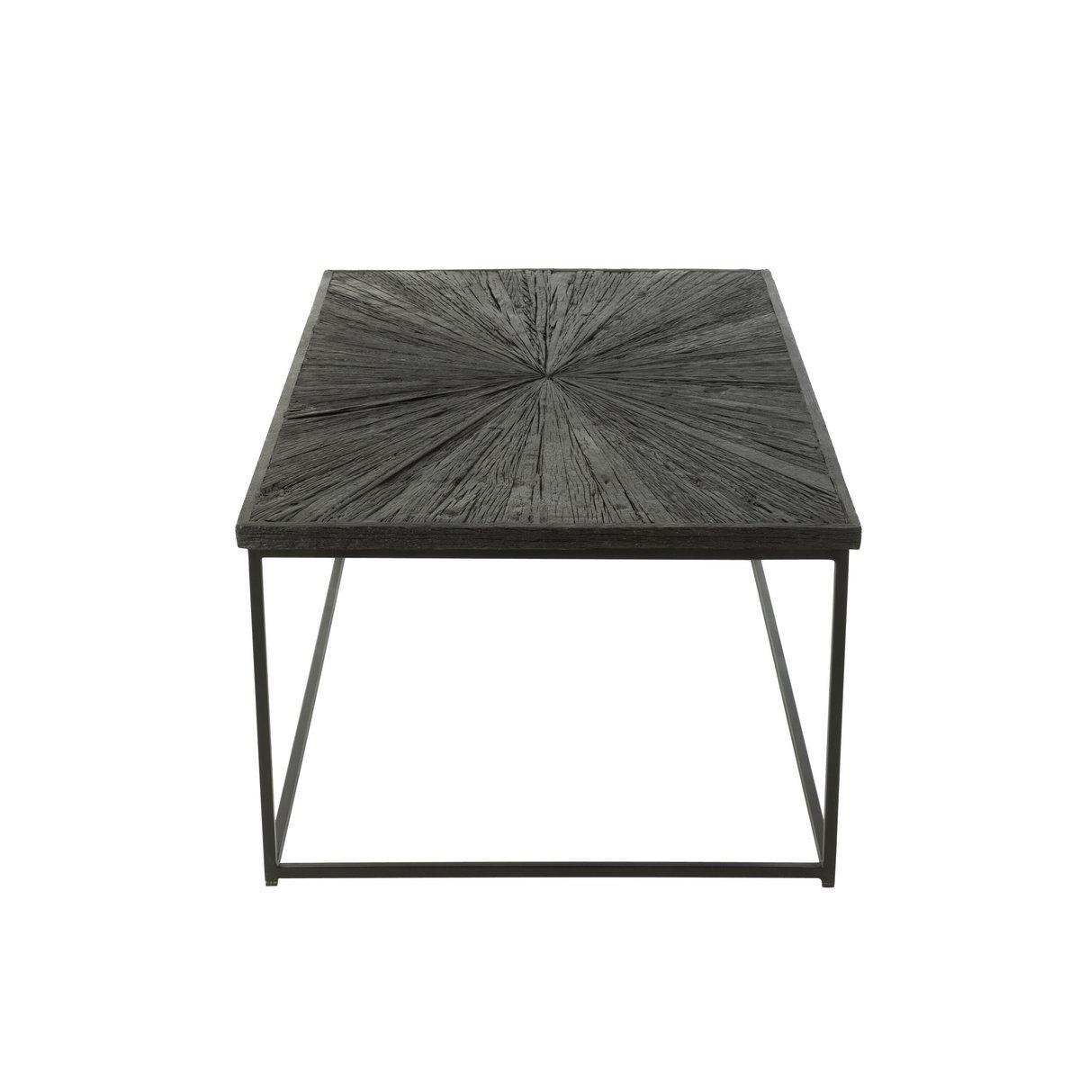J-Line Couchtisch Shanil Holz/Eisen Schwarz – 120,50 x 70,00 x 47,00 cm - HomeDesign Knaus