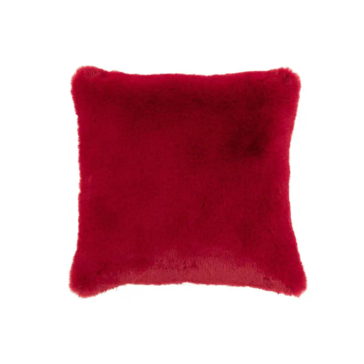 J-Line Cutie Dekokissen – Polyester – 45x45 cm – Karminrot - HomeDesign Knaus