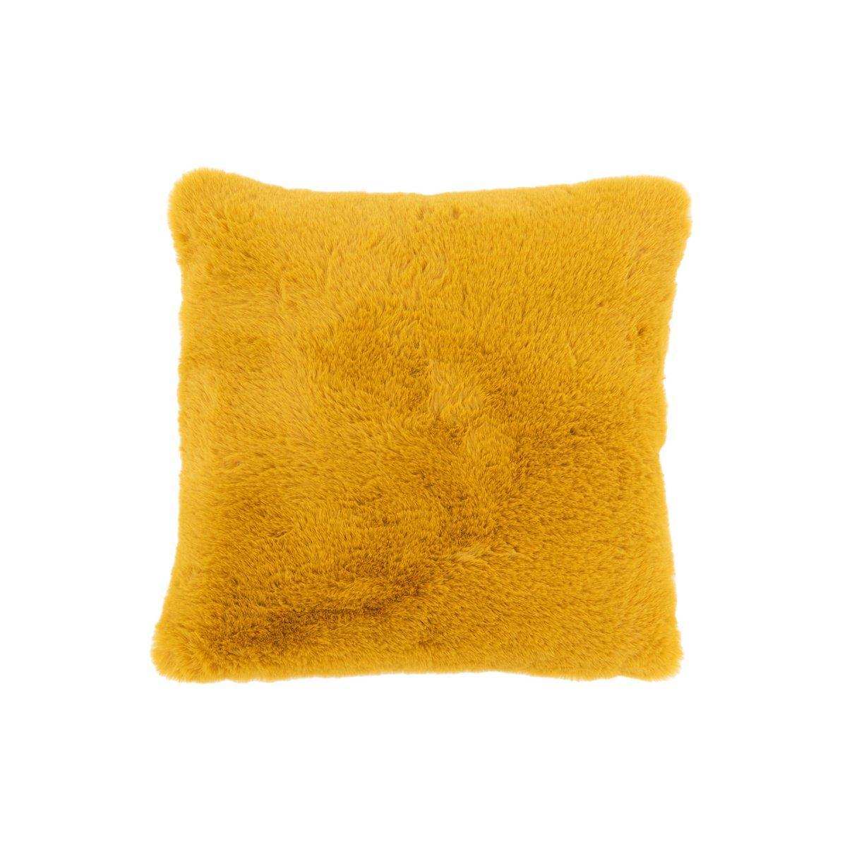 J-Line Cutie Dekokissen – Polyester – 45x45 cm – Ocker - HomeDesign Knaus