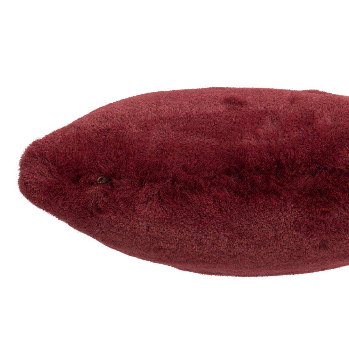 J-Line Cutie Dekokissen – Polyester – 45x45 cm – Weihnachtsrot - HomeDesign Knaus