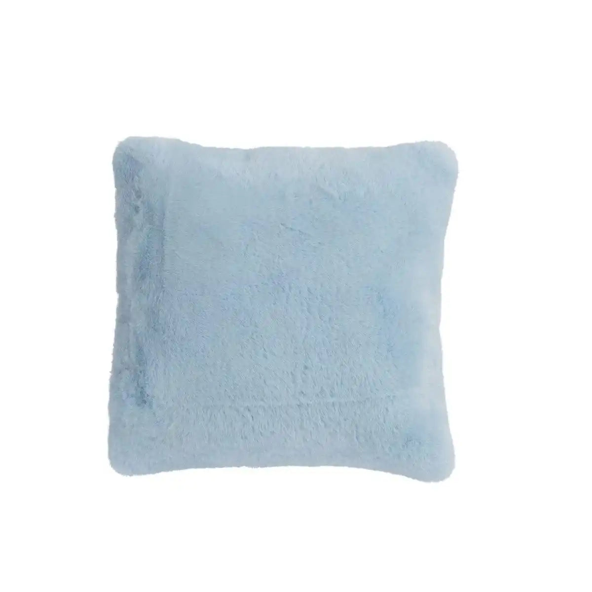 J-Line Cutie Kissen – Kunstfell – Hellblau - HomeDesign Knaus