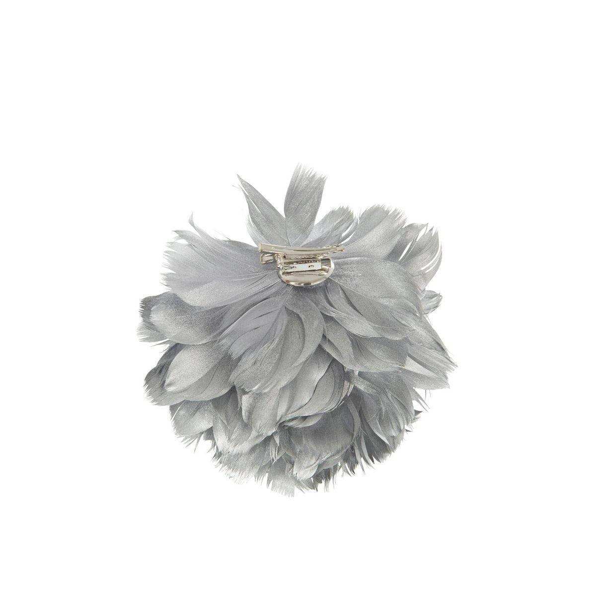 J-Line Dekoball - Federn - Silber - HomeDesign Knaus