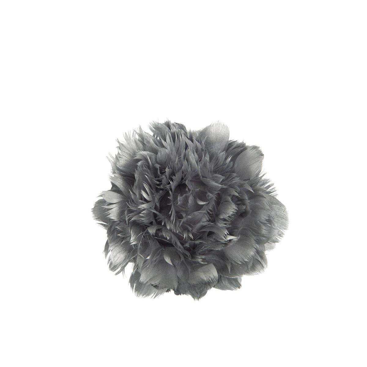 J-Line Dekoball - Federn - Silber - HomeDesign Knaus