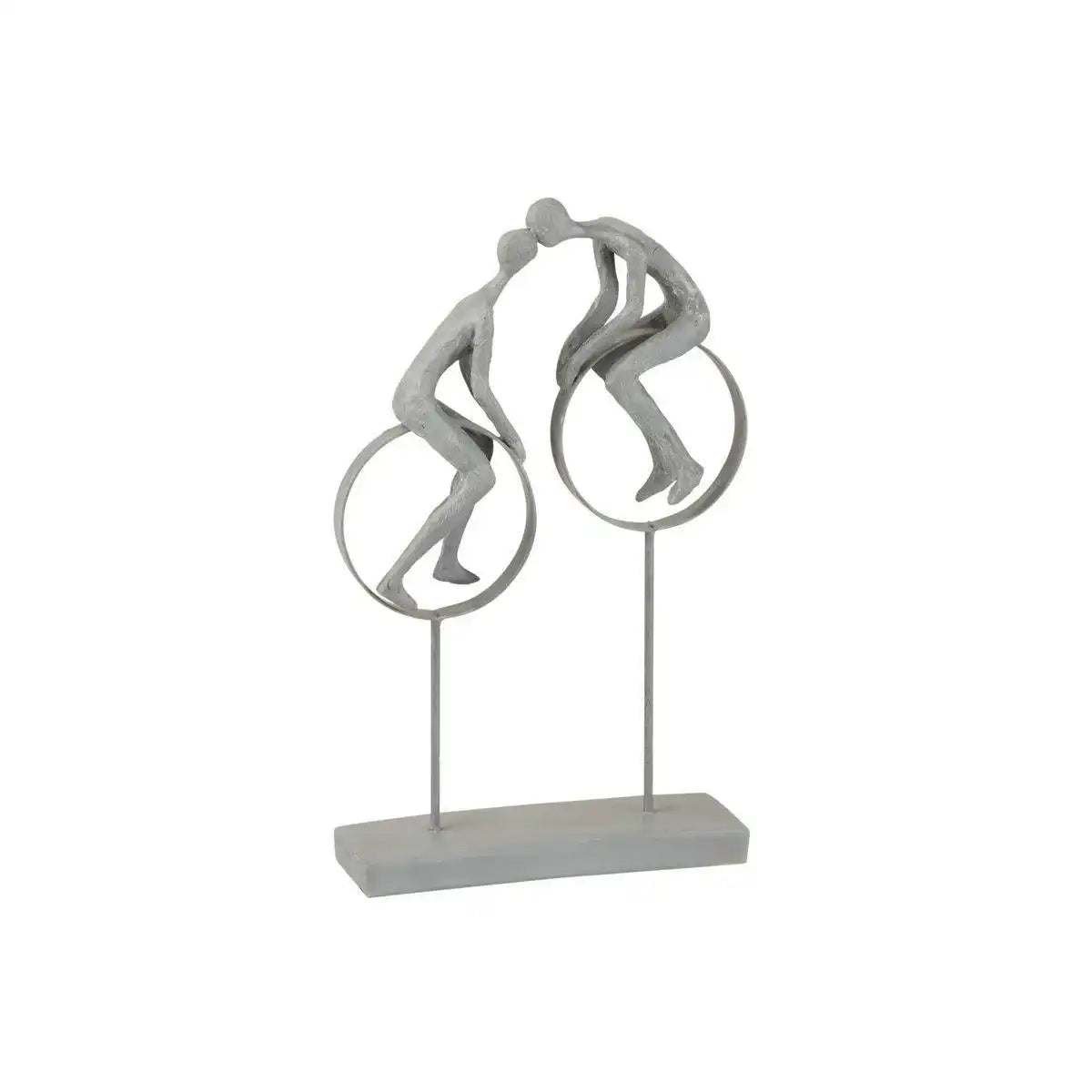 J-Line Dekoration Couple On Circles – Polyresin – Grau - HomeDesign Knaus