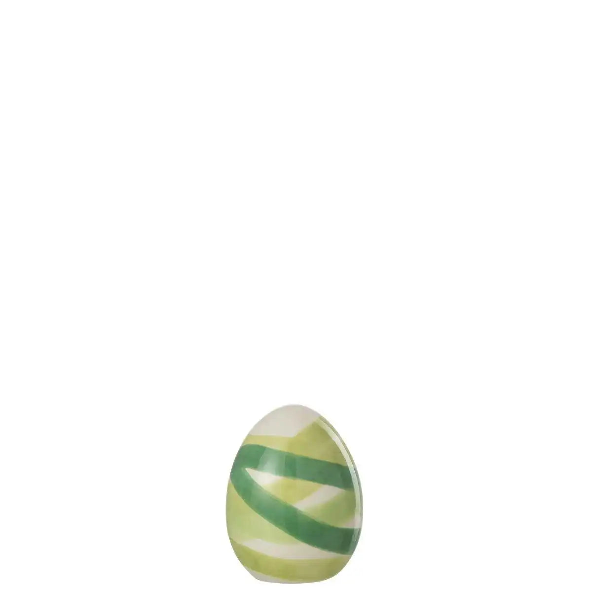J-Line Dekoration Egg Lines Dolomite - Keramik - Grün - klein - HomeDesign Knaus