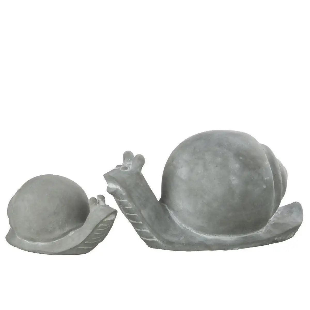 J-Line Dekoration Schnecke - Zement - Grau - - HomeDesign Knaus