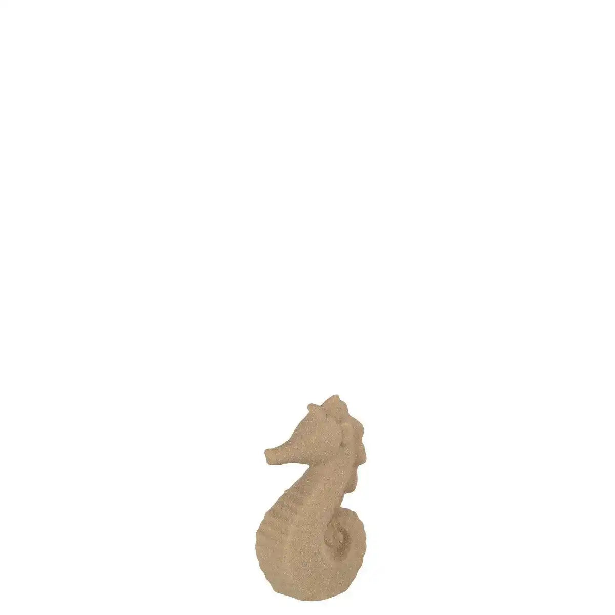 J-Line Dekoration Seahorse Sand Glaze – Porzellan – Beige – klein - HomeDesign Knaus