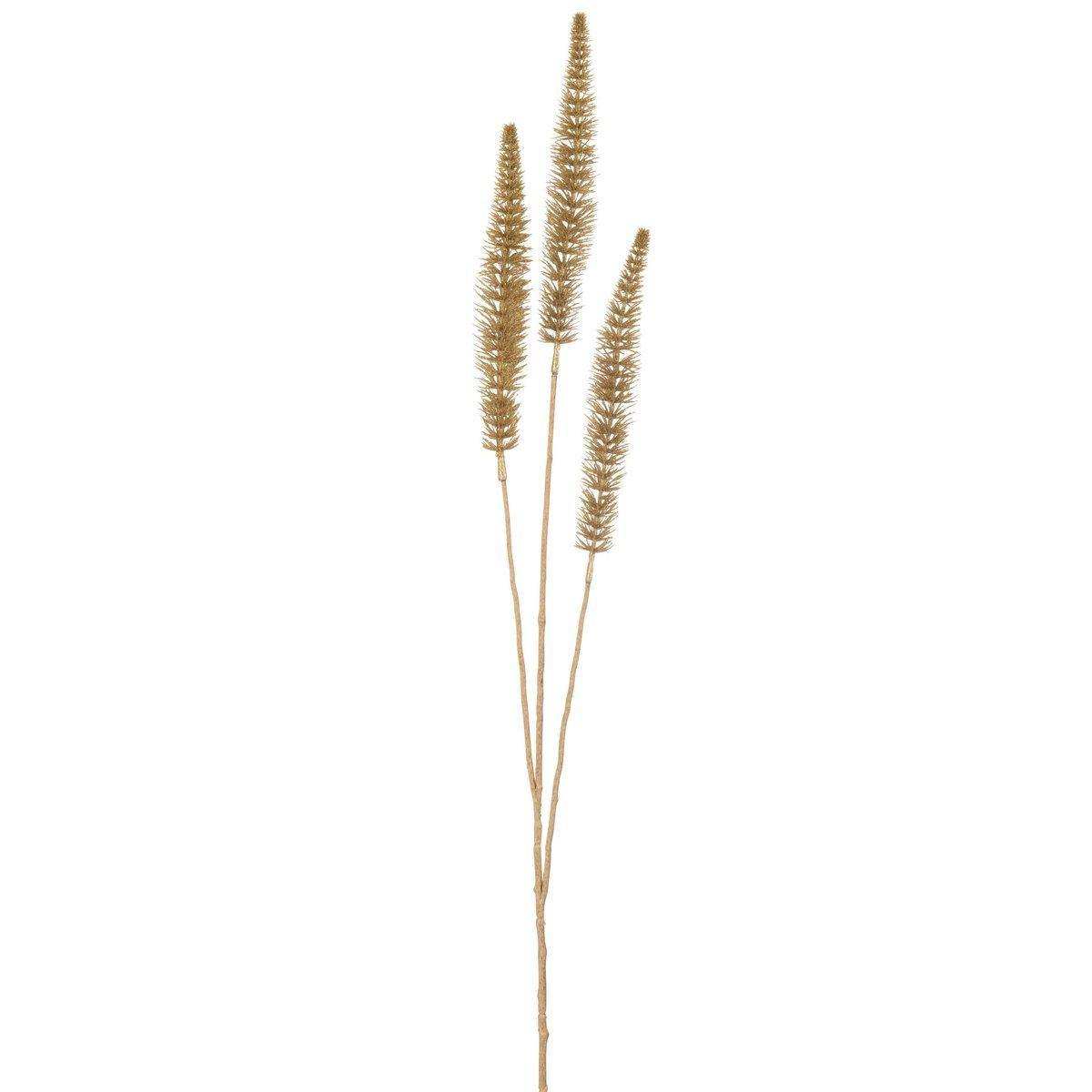J-Line Dekoration Tak Banksia 3 Stück – Kunststoff – Gold - HomeDesign Knaus