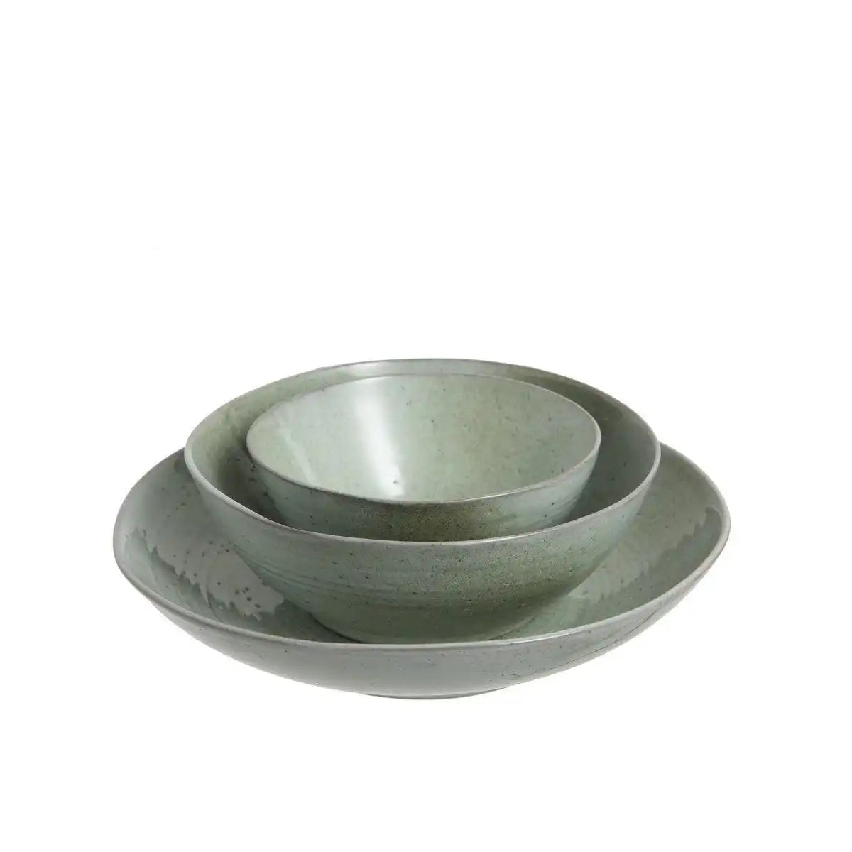 J-Line Diep Spikkel Bord - Porzellan - Munt - - HomeDesign Knaus