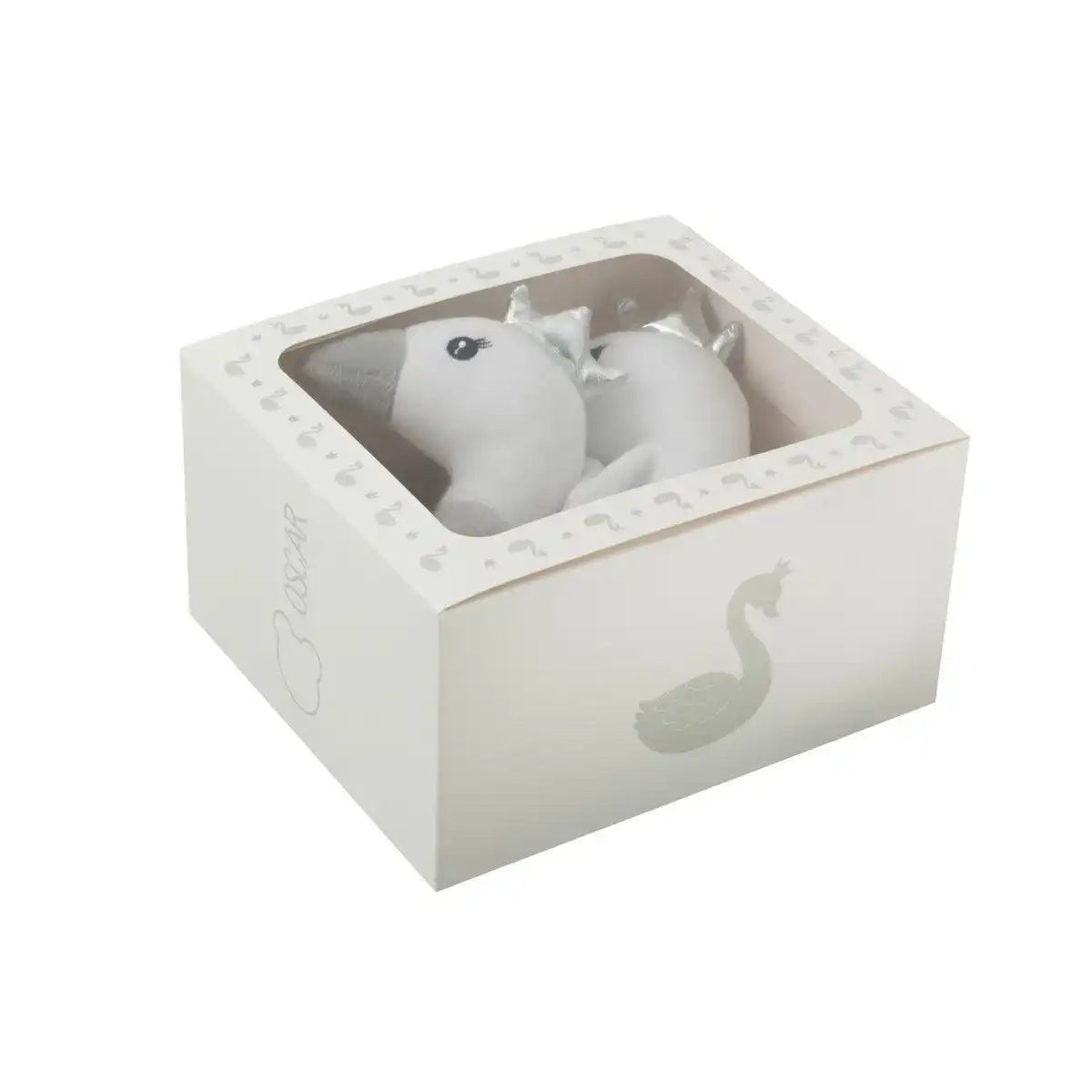 J-Line Doudou+Rassel Plüsch Weiß/Grau/Silber - HomeDesign Knaus