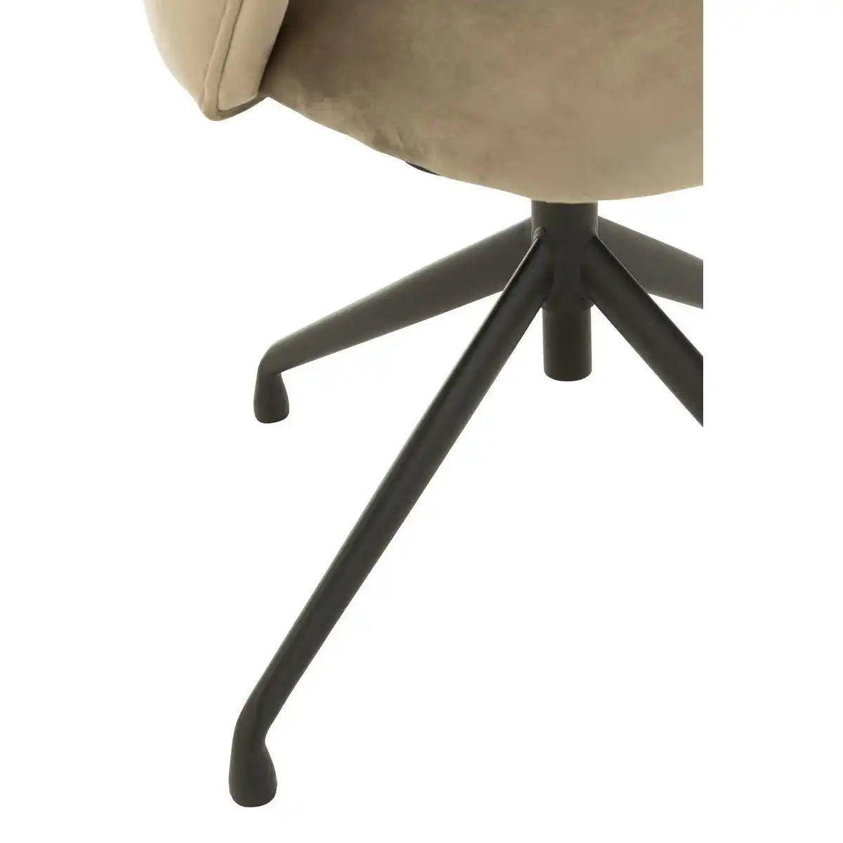 J-Line Dreh-/Auf-/Ab-Stuhl, Samt, Dunkelgrau - HomeDesign Knaus