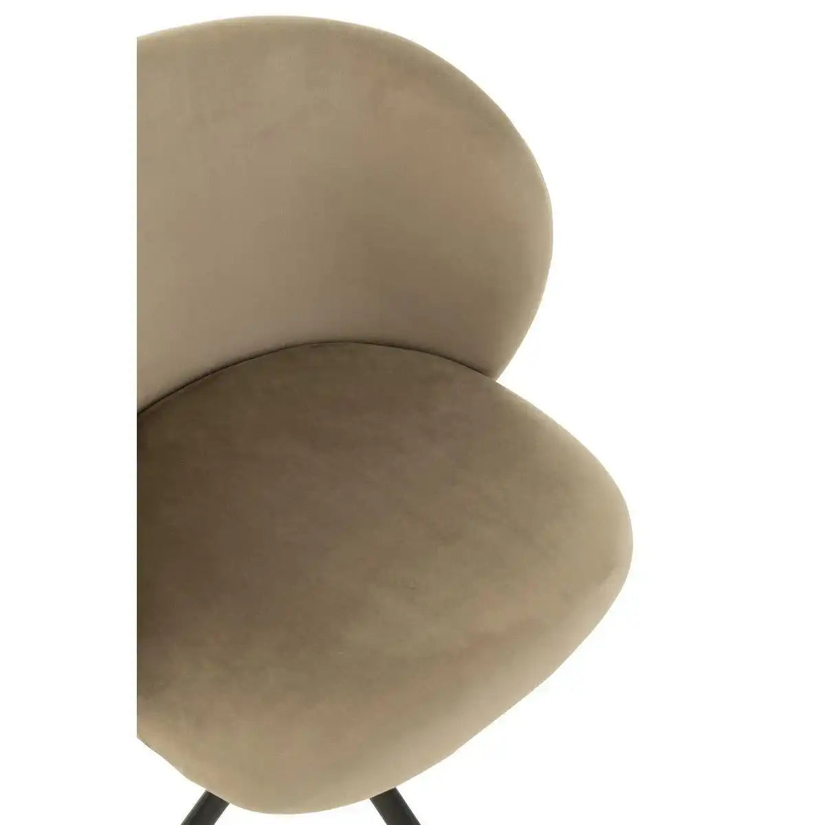 J-Line Dreh-/Auf-/Ab-Stuhl, Samt, Dunkelgrau - HomeDesign Knaus