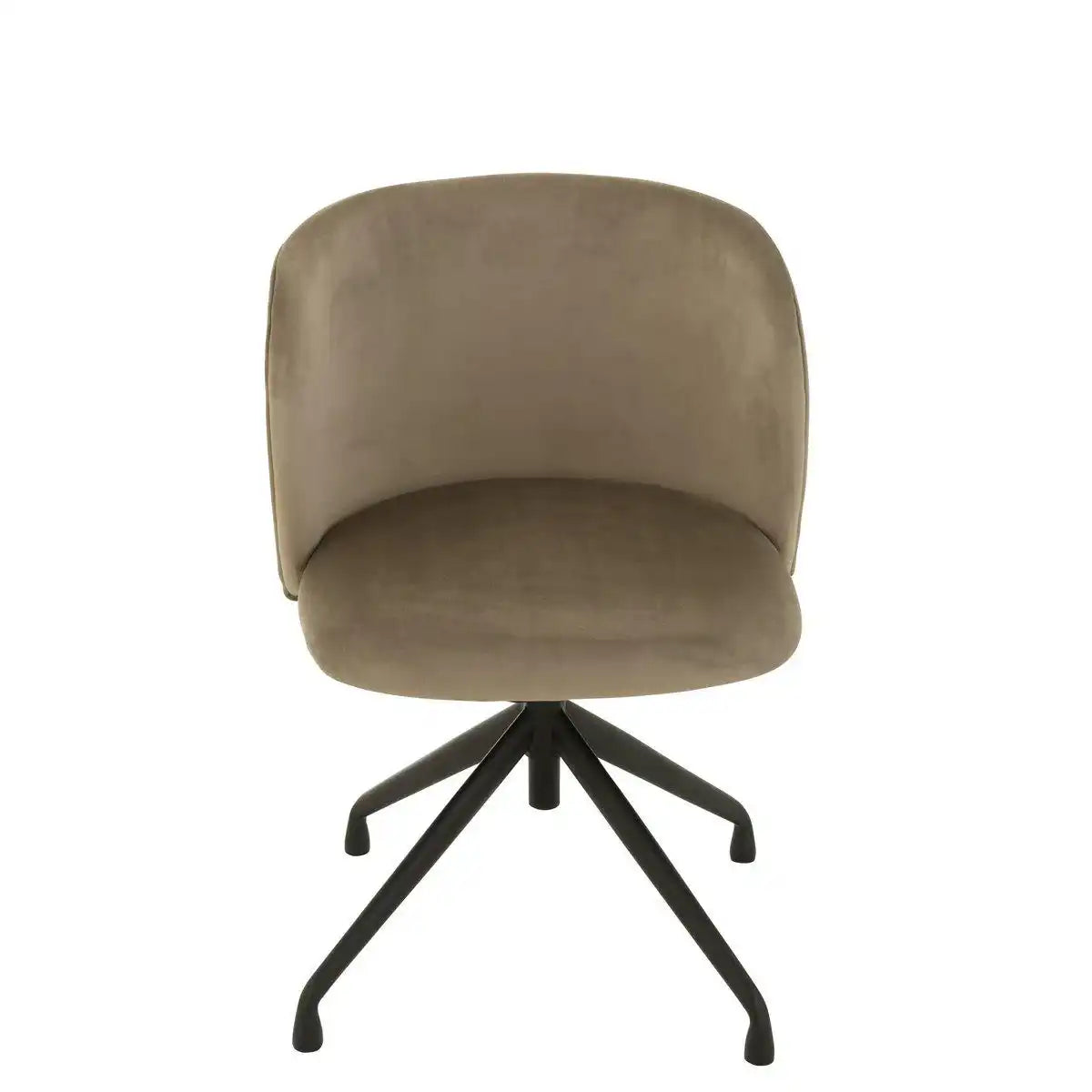J-Line Dreh-/Auf-/Ab-Stuhl, Samt, Dunkelgrau - HomeDesign Knaus