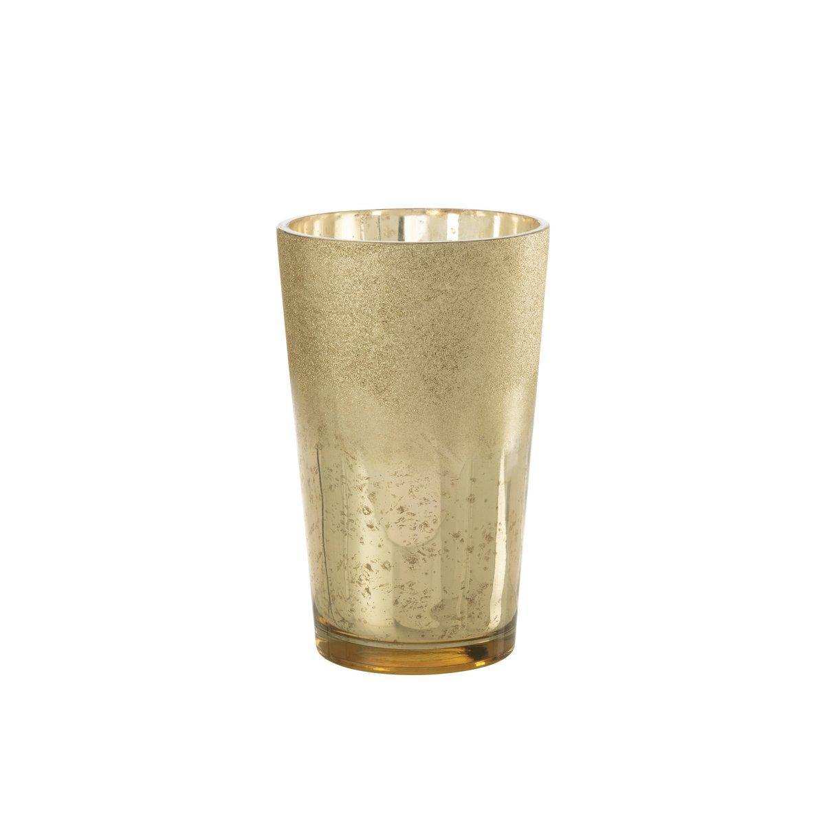 J-Line Duftkerze Deluxe – Glas – Gold – extra L - HomeDesign Knaus