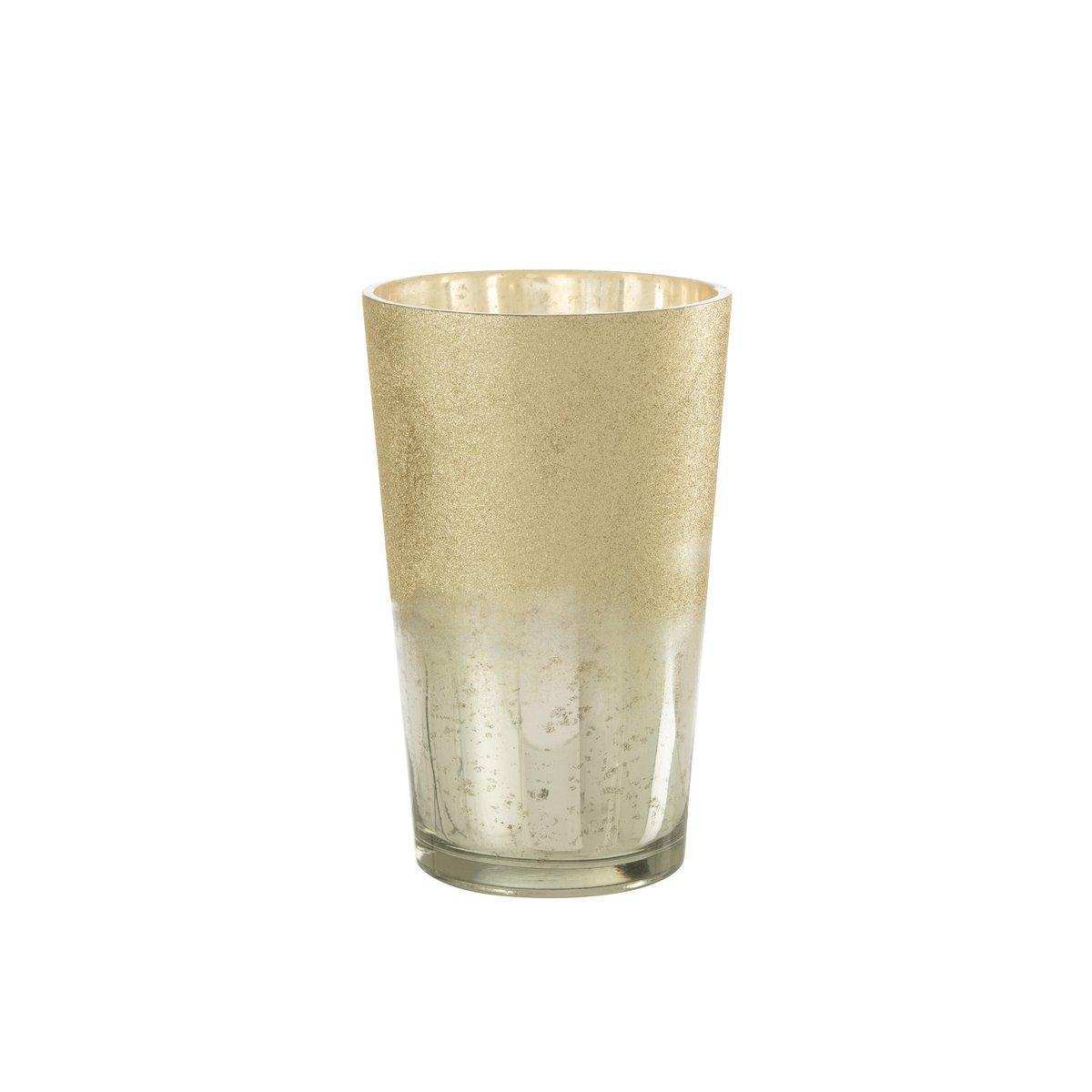 J-Line Duftkerze Deluxe – Glas – Silber – extra L - HomeDesign Knaus