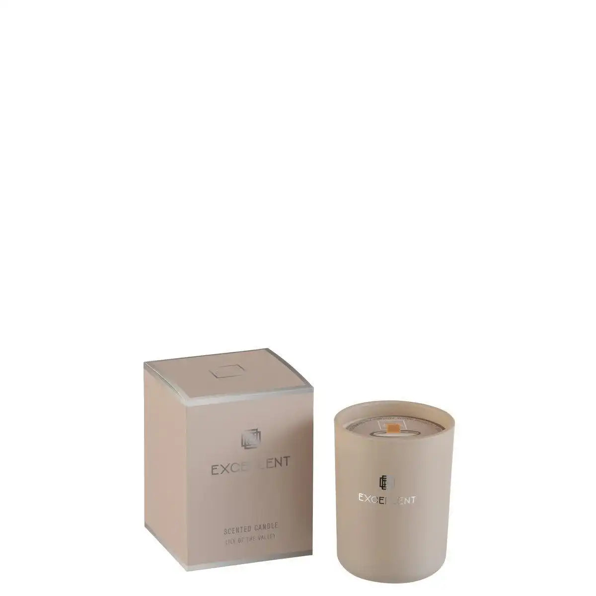 J-Line Duftkerze Excellent – Glas – Beige – S – 50U - HomeDesign Knaus