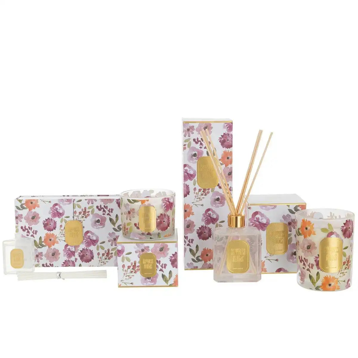 J-Line Duftkerze Happiness Blooms - weiß - S - 30U - HomeDesign Knaus