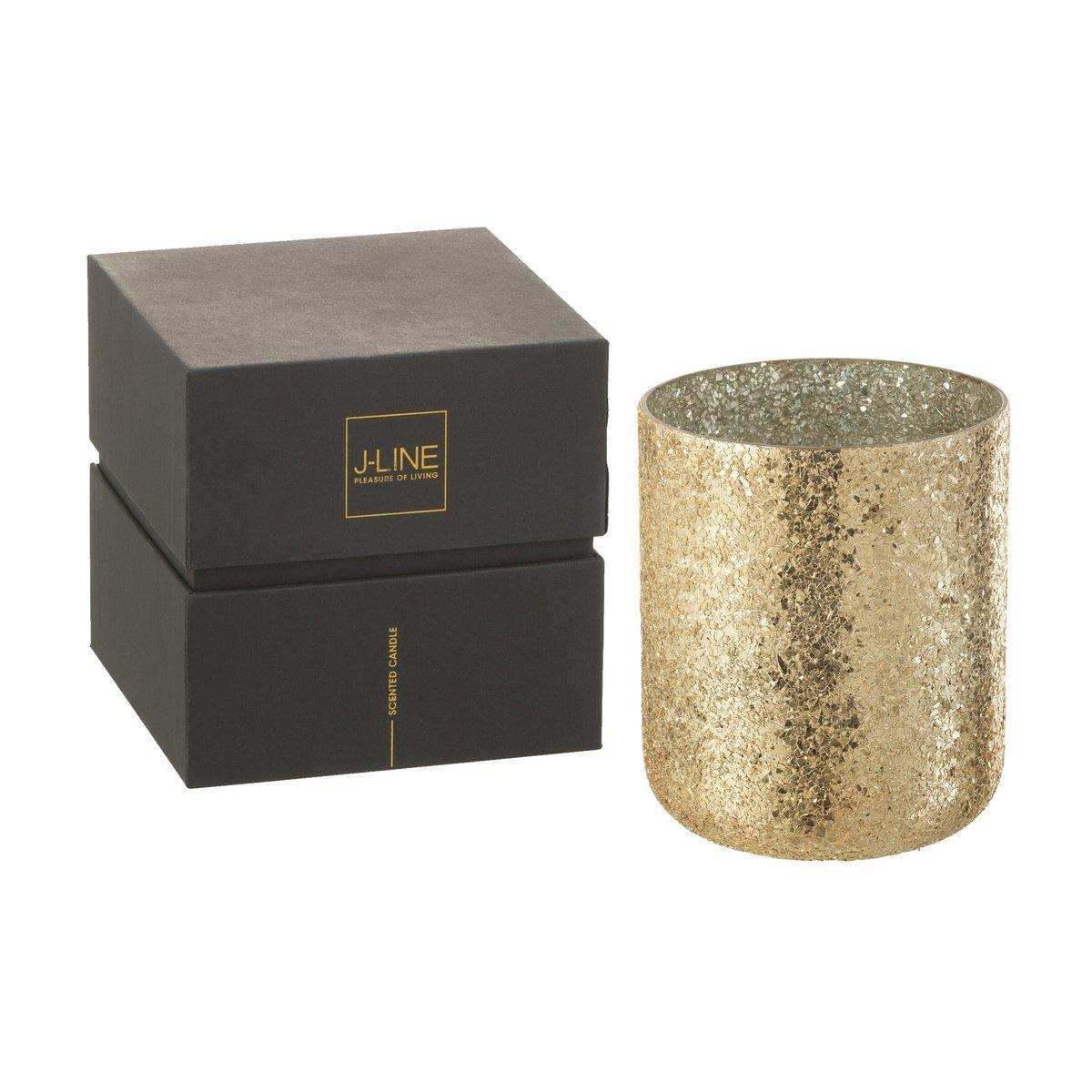 J-Line Duftkerze Luxuria – Gold – extra L – 120U - HomeDesign Knaus