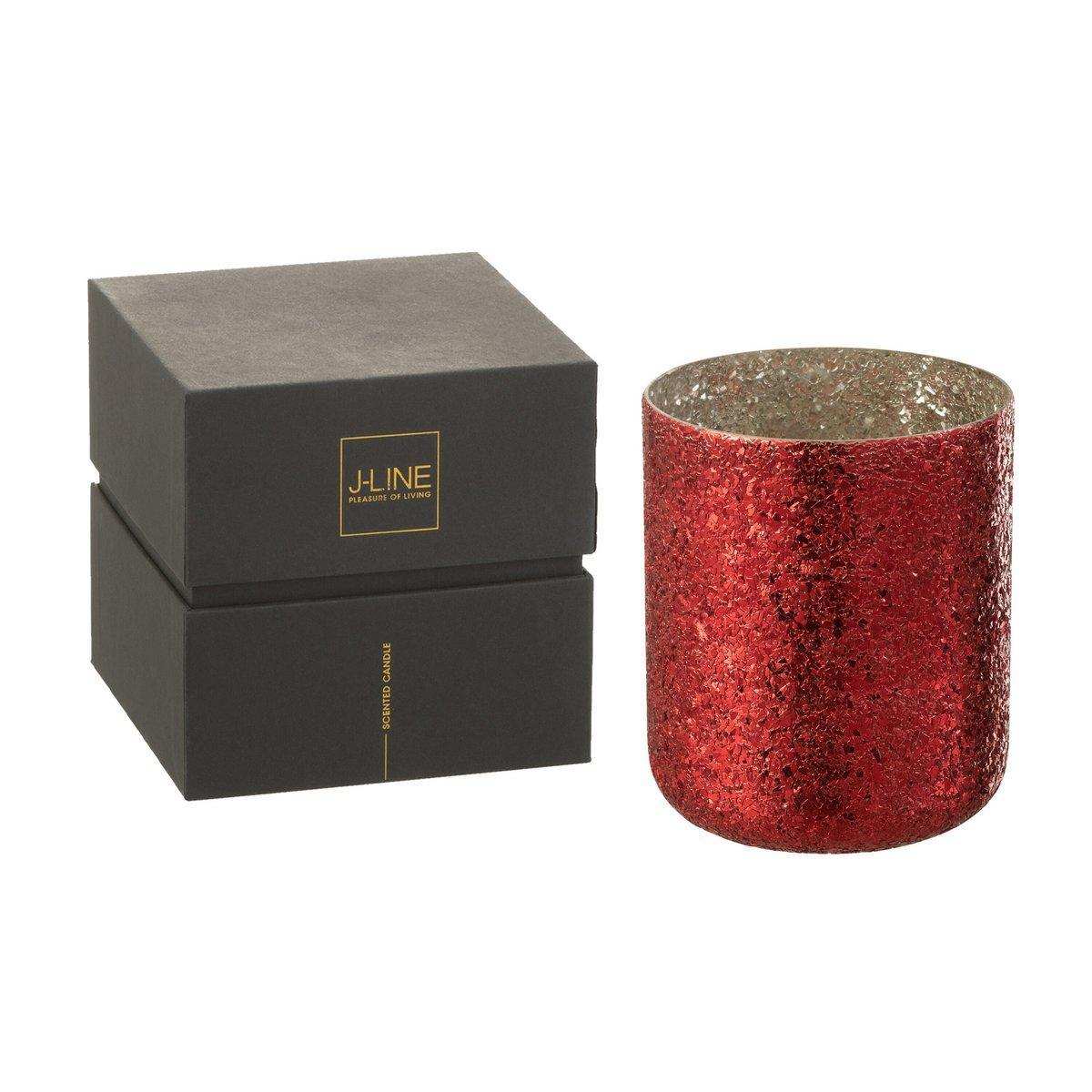 J-Line Duftkerze Luxuria – rot – extra L – 120U - HomeDesign Knaus
