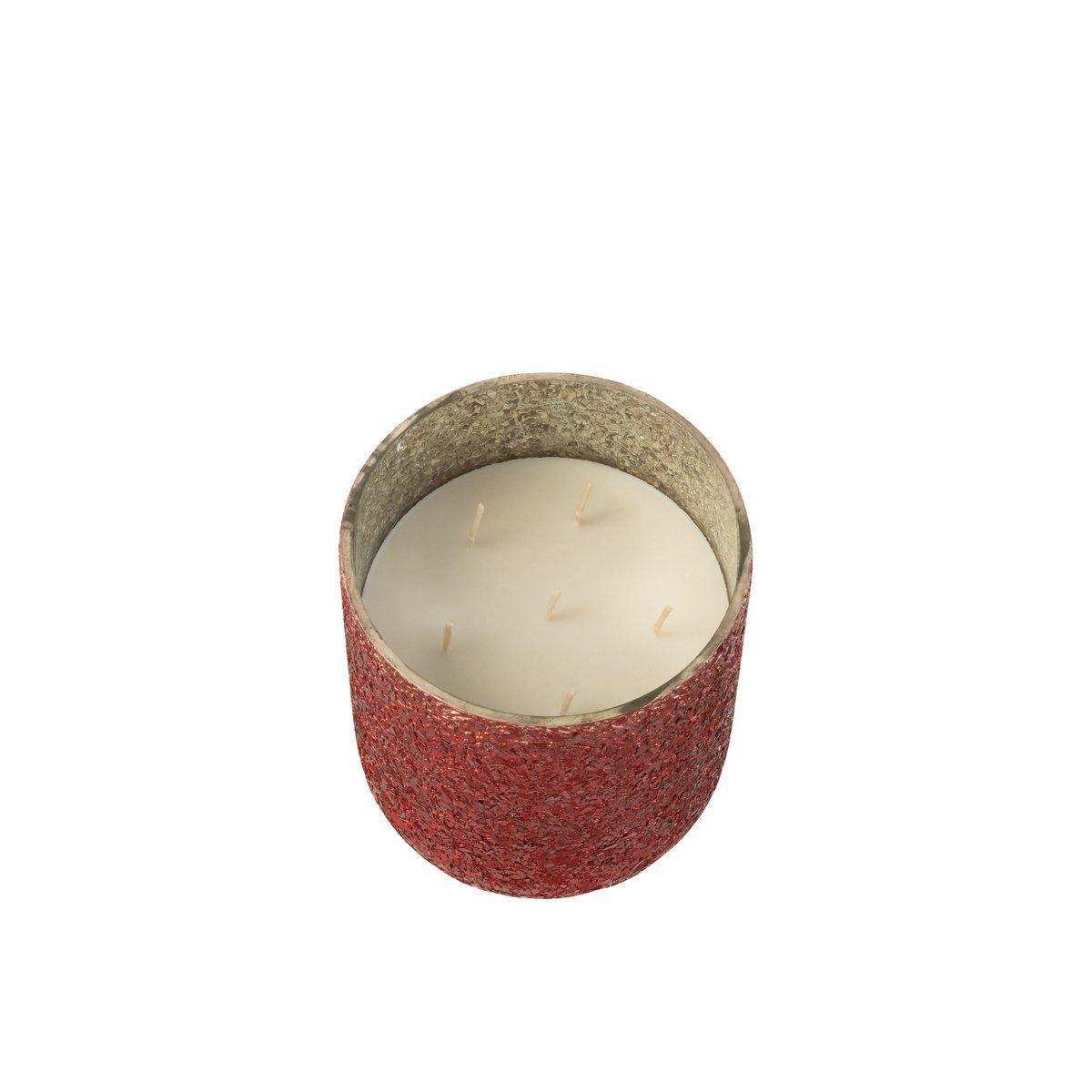 J-Line Duftkerze Luxuria - rot - L - 80U - HomeDesign Knaus