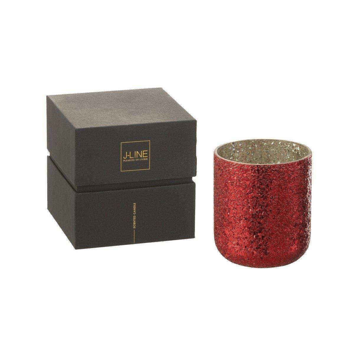 J-Line Duftkerze Luxuria - rot - L - 80U - HomeDesign Knaus