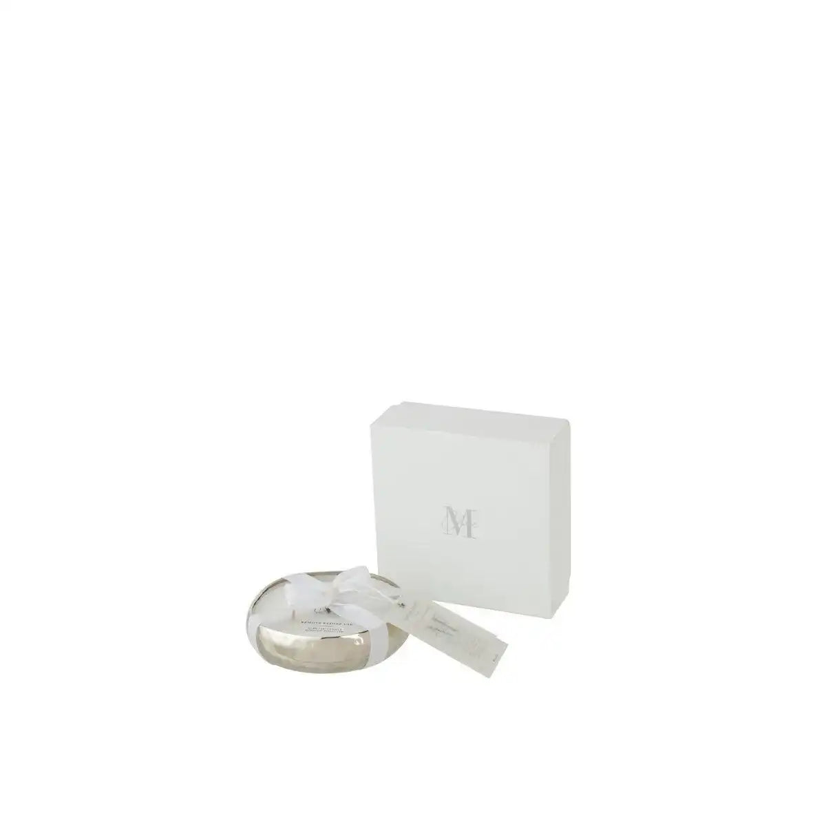 J-Line Duftkerze M-Chic Metall Silber Small-18U - HomeDesign Knaus