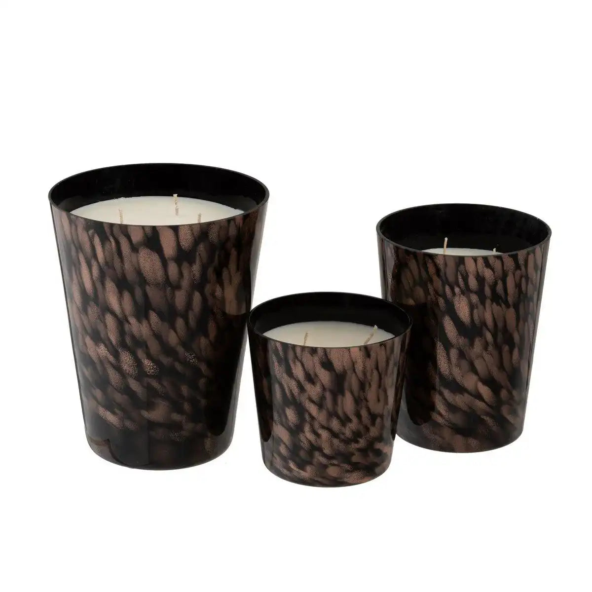 J-Line Duftkerze Noa Sandelholz Schwarz/Gold Groß - HomeDesign Knaus