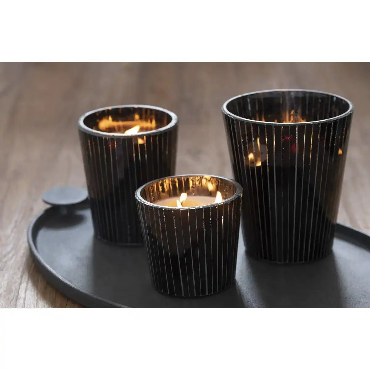 J-Line Duftkerze Noa - Spicy Twilight - Schwarz - M - 55U - HomeDesign Knaus