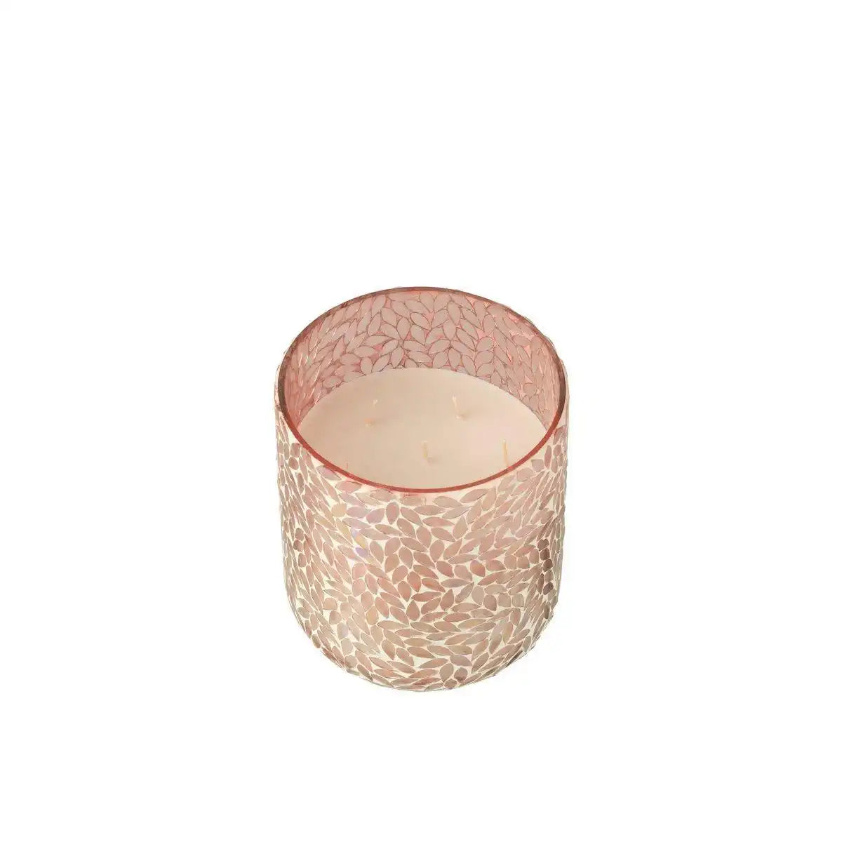 J-Line Duftkerze Tender Rose – rosa – groß – 120U - HomeDesign Knaus
