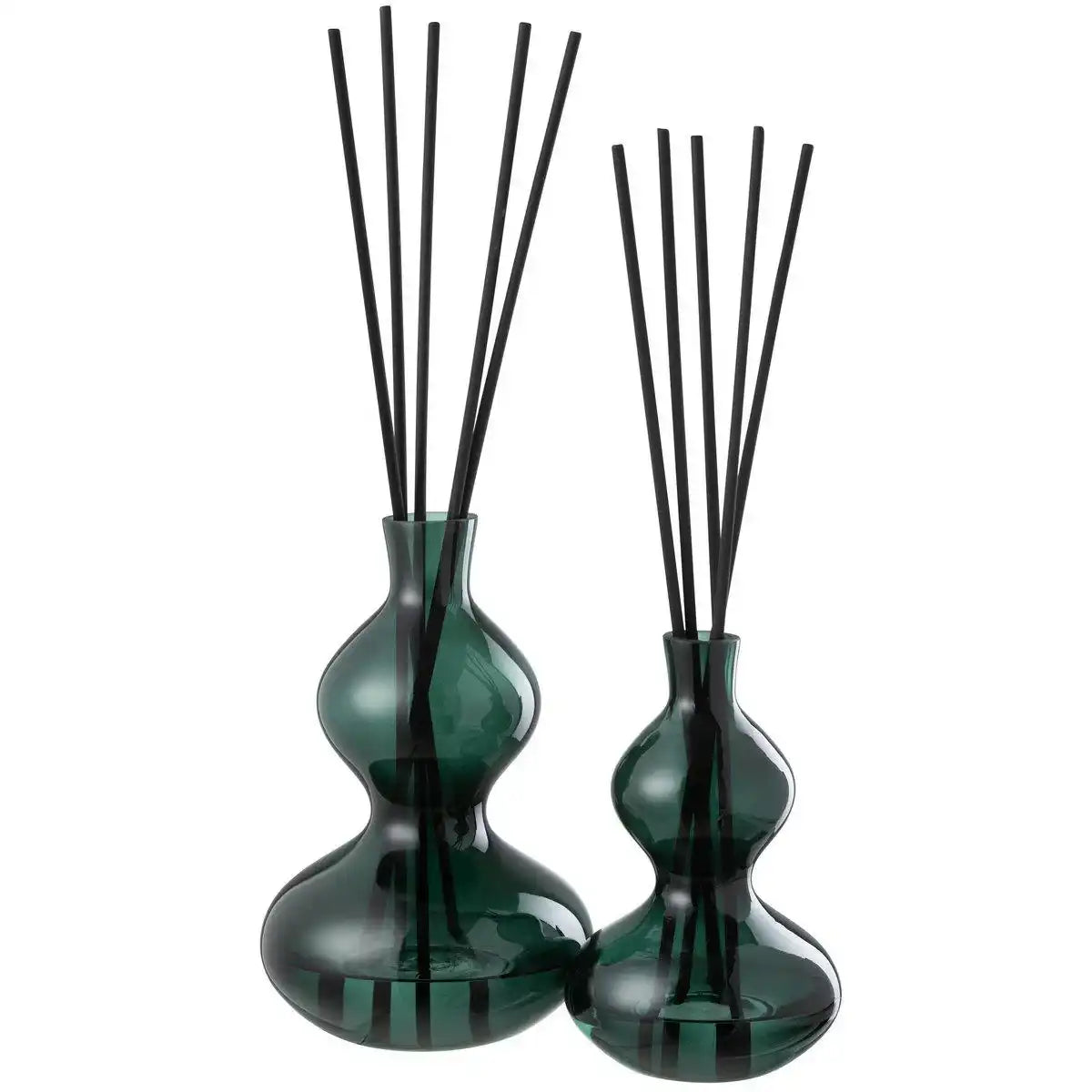 J-Line Duftöl Cedar Breeze Glas Dunkelgrün Groß - HomeDesign Knaus