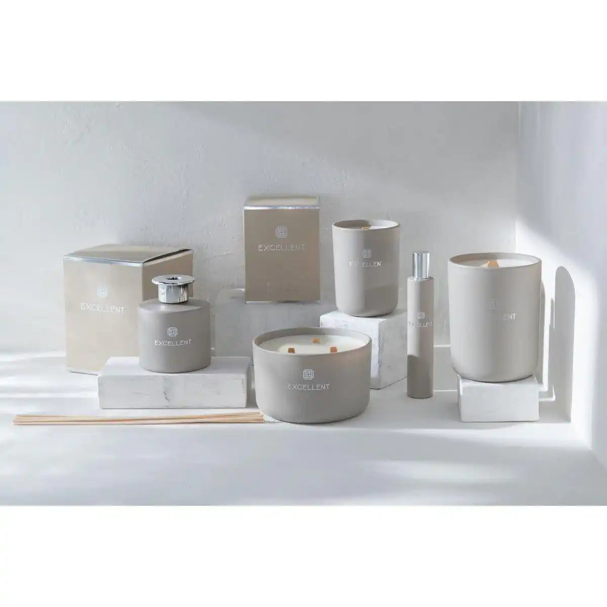J-Line Duftöl Excellent – Glas – Beige - HomeDesign Knaus