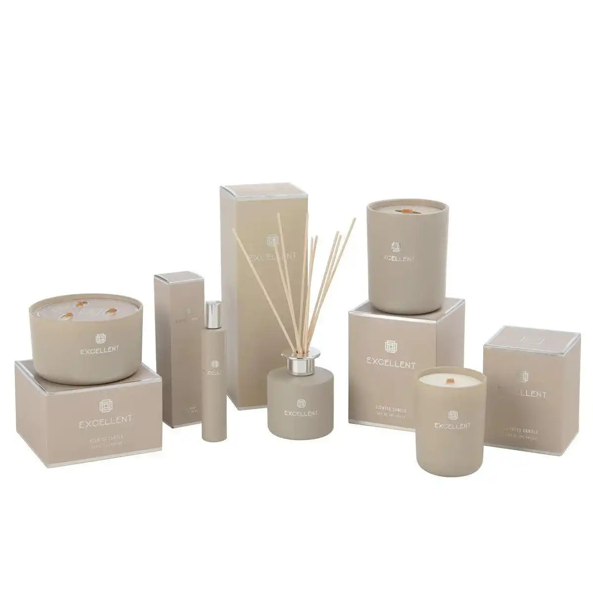 J-Line Duftöl Excellent – Glas – Beige - HomeDesign Knaus
