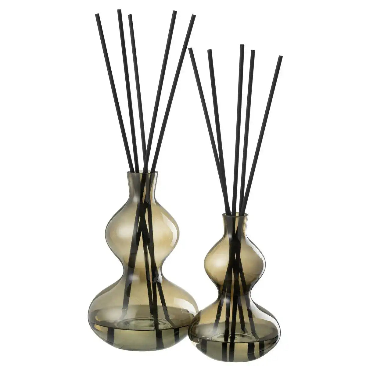 J-Line Duftöl Olive & Franc Weihrauch – Glas – Grün – groß - HomeDesign Knaus