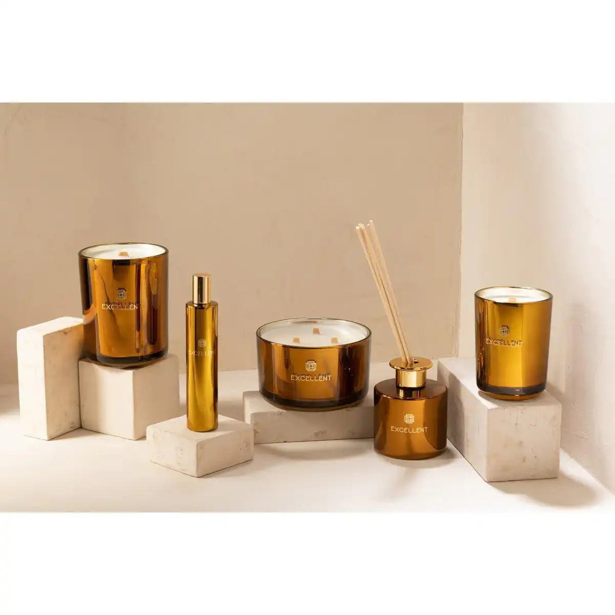 J-Line Duftöl + Stäbchen Excellent – Golden Honey – Ocker - HomeDesign Knaus
