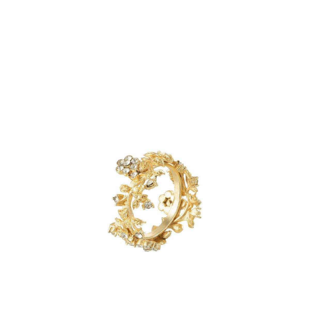 J-Line Dünner Serviettenring - Metall - Gold - - HomeDesign Knaus