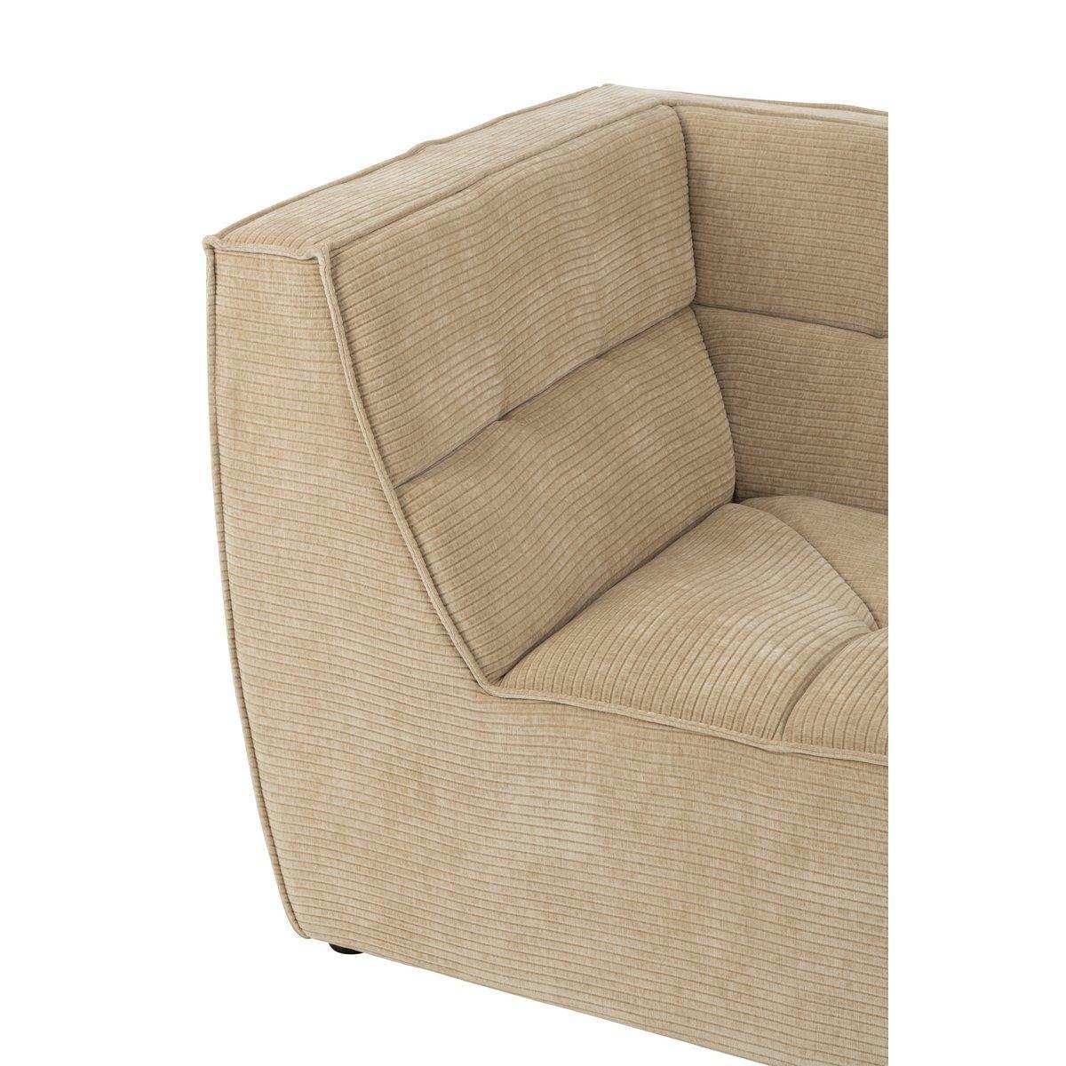 J-Line Ecksitzgitter Pappelholz/Mousse Dunkelbeige - HomeDesign Knaus