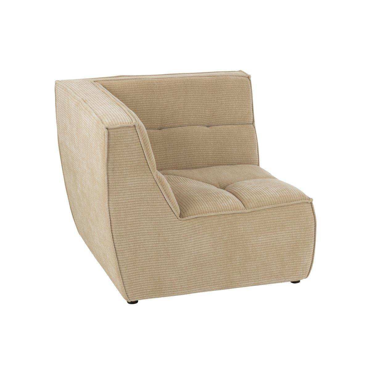 J-Line Ecksitzgitter Pappelholz/Mousse Dunkelbeige - HomeDesign Knaus