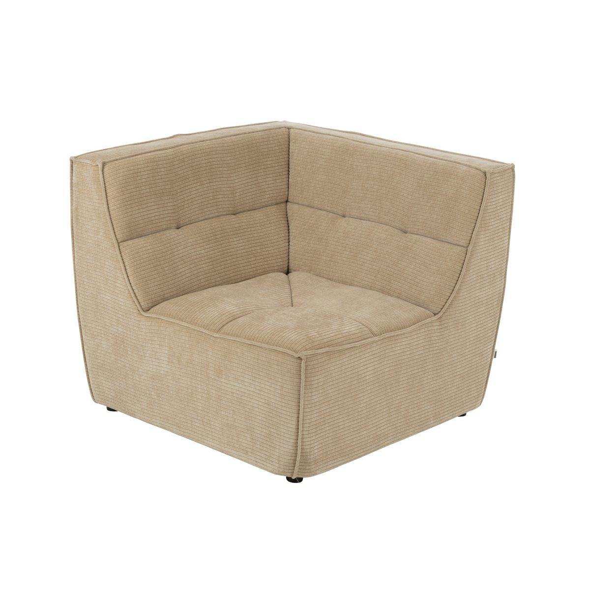 J-Line Ecksitzgitter Pappelholz/Mousse Dunkelbeige - HomeDesign Knaus