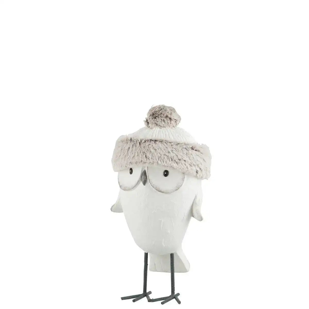 J-Line Eulenmütze Winter Magnesia Weiß/Grau Small - HomeDesign Knaus