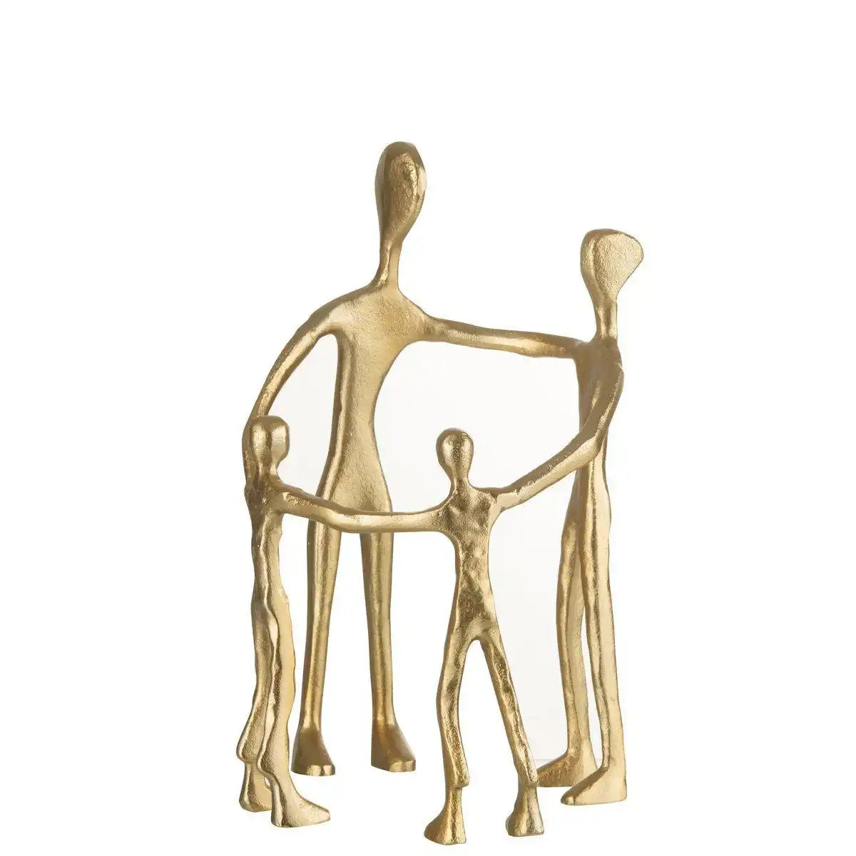 J-Line Figur Family Circle – Aluminium – Gold - HomeDesign Knaus